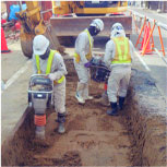 茂原送水場敷設工事写真1